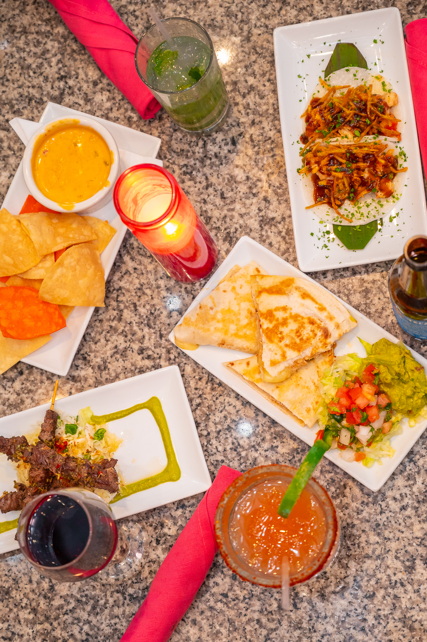 Happy Hour Spread Happy Hour Spread at Acenar Cool Bar