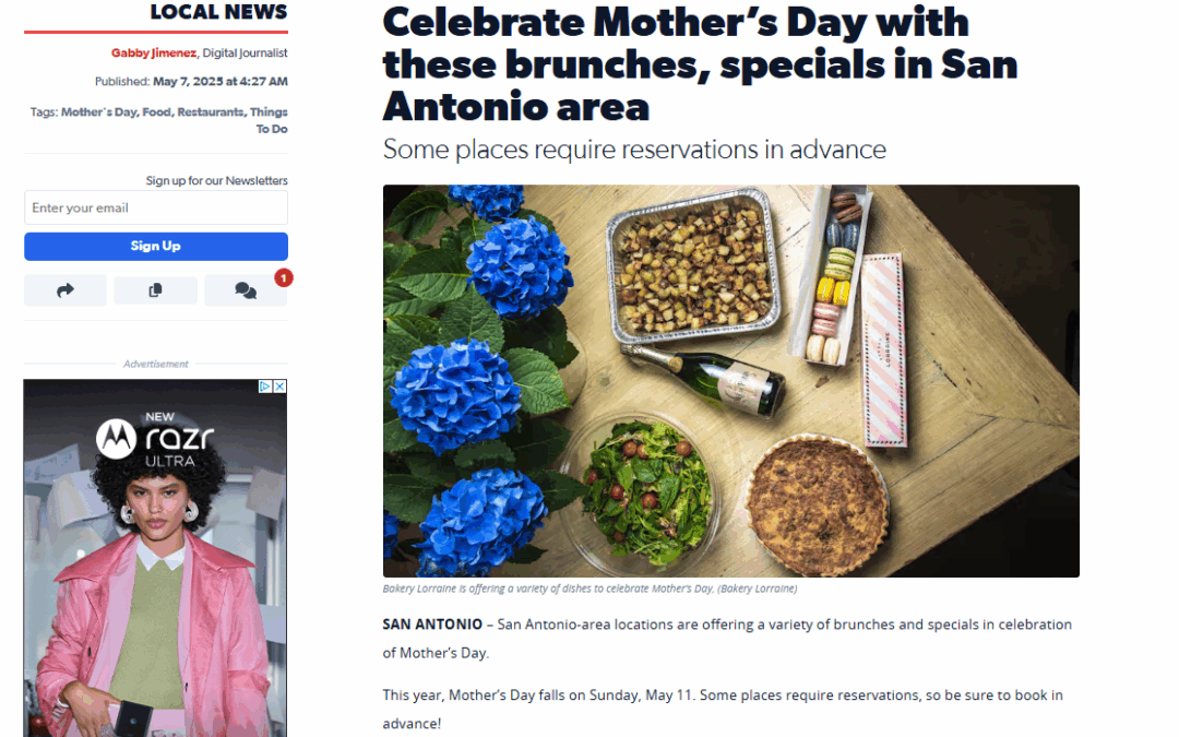 Celebrate Mother’s Day with these brunches, specials in San Antonio area